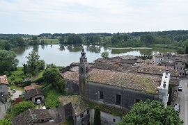 Il lago quasi dall'alto