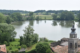 Il lago quasi dall'alto